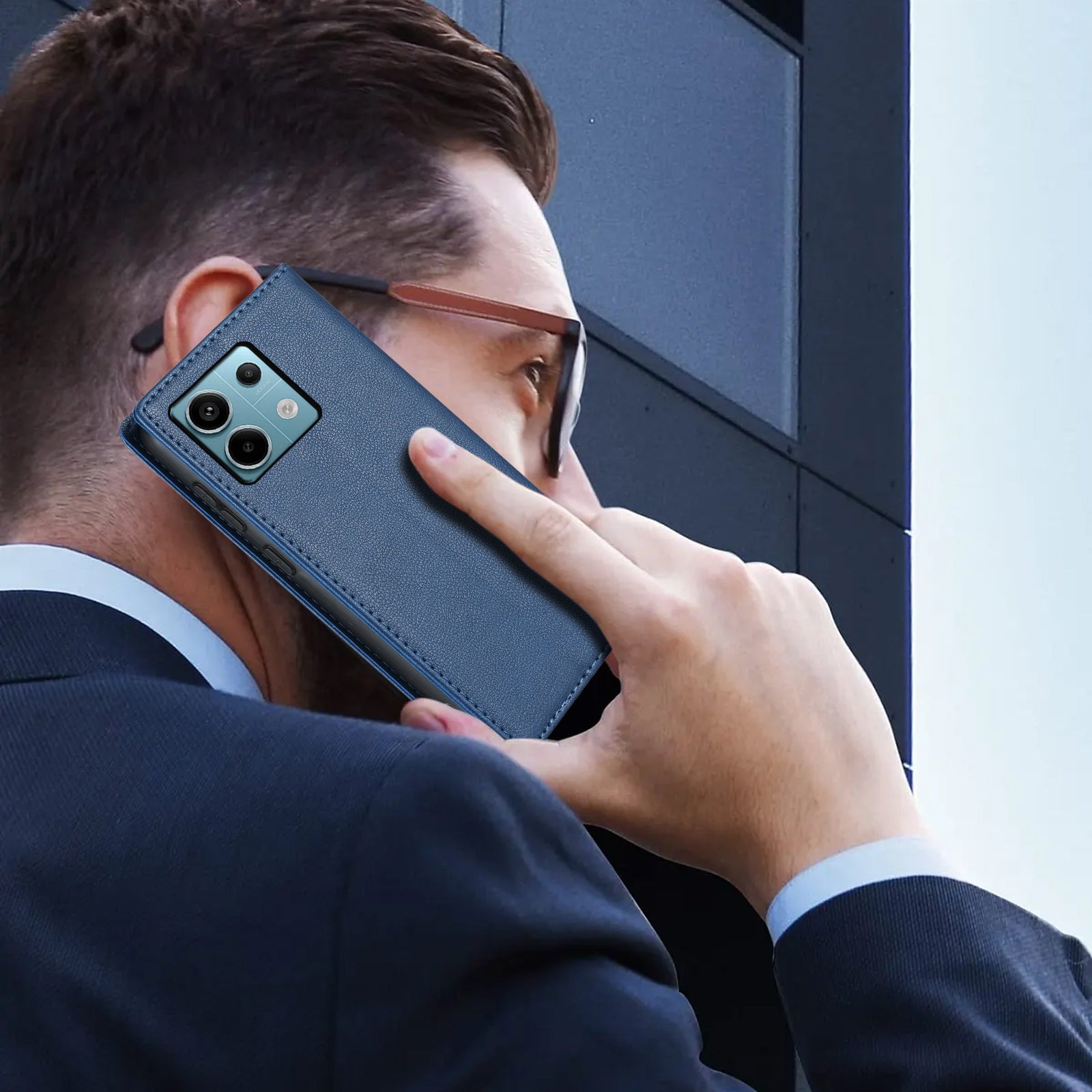 BKS-001 For Xiaomi Redmi Note 13 5G Case Drop-resistant Leather Cover with Magnetic Closure BKS-001 For Xiaomi Redmi Note 13 5G Case Drop-resistant Leather Cover with Magnetic Closure